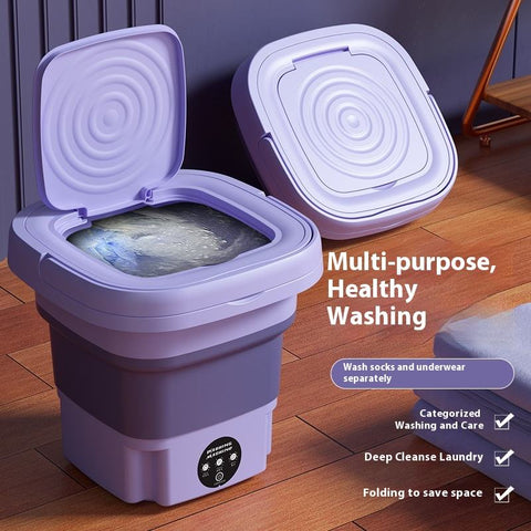 Portable Mini Folding Washing Machine Portable Mini Laundry Machine For Clothes Multi Colo