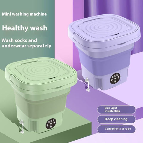 Portable Mini Folding Washing Machine Portable Mini Laundry Machine For Clothes Multi Colo
