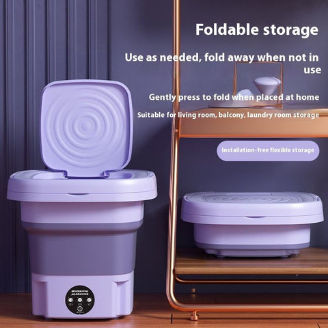Portable Mini Folding Washing Machine Portable Mini Laundry Machine For Clothes Multi Colo